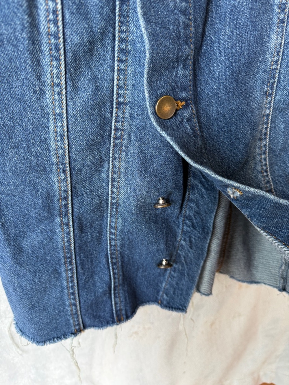 Free People The City Denim Mini Dress Women’s XS Blue Button Front Short Sleeve - Picture 12 of 16